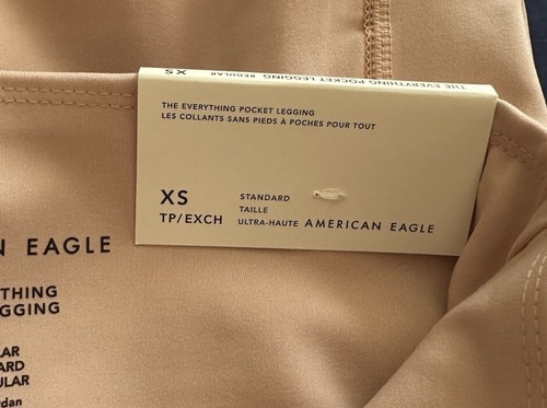 American Eagle The Everything Pocket Legging Size XS Highest Rise Peach - Picture 5 of 6