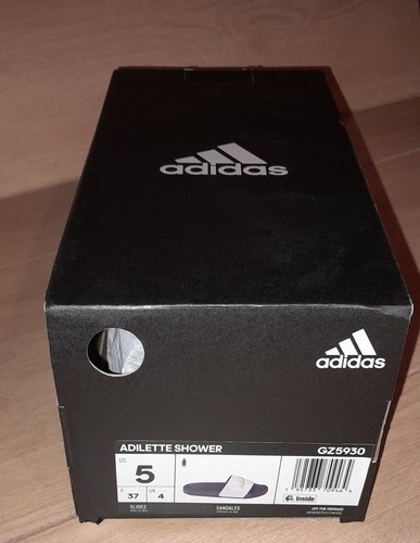 Adidas Adilette Shower Womens Shoes Size 5, Color: White/Gold/Midnight - Picture 6 of 6