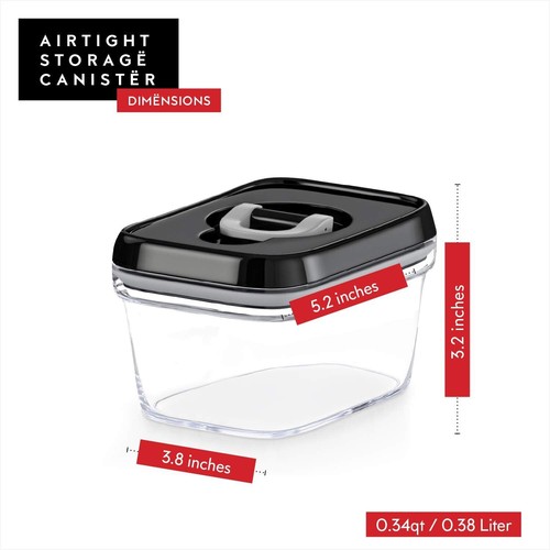 Mini Airtight Food Storage Container with Lid -Set of 6 Small Storage Containers - Picture 6 of 9