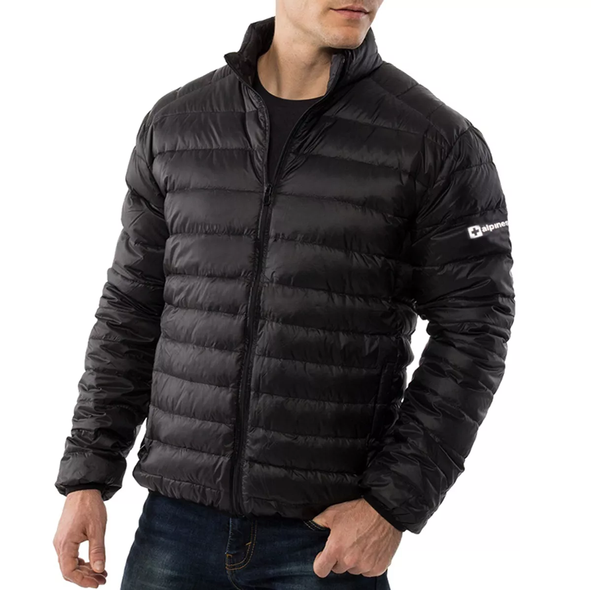 AlpineSwiss Niko Packable Light Mens Down Alternative Puffer