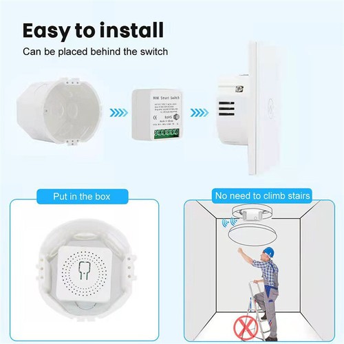 16A MINI Wifi Switch Timer Wireless Switche For Tuya Alexa Google Home Switch - Picture 8 of 12