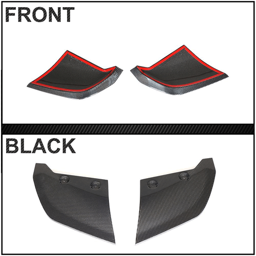 Parachoques trasero de carbono Canards Splitter alerón labio para Audi R8 4S 2016-2018 - Imagen 10 de 11