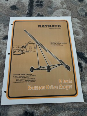 Mayrath 8 Inch Bottom Drive Auger Brochure FCCA25
