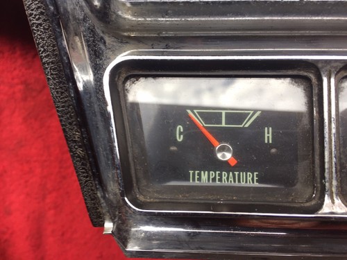1966 Chevy Impala Super Sport SS Caprice OEM Stacked Console Gauges Oil Temp Bat - Picture 3 of 9