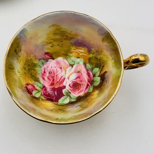 Vintage Royal Winton Teacup & Saucer Grimwades Gold Gilt Signed B. Austin - Picture 9 of 24