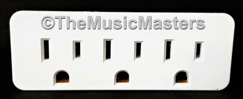Grounded 3 Outlet Triple AC Wall Plug Power Tap Splitter 3-Way Electric Adapter - 第 1/10 張圖片