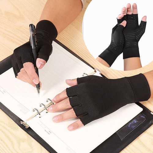 Pressure Gloves For Sports Women Men Fingerless Gloves Anti-slip Therapy Gloves