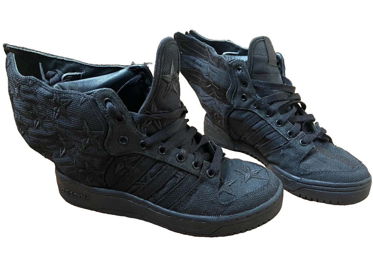 Adidas Wings 2.0 Black Flag Jeremy Scott ASAP Rocky Sneakers Adidas Wings 2.0 Black Flag Jeremy Scott ASAP Rocky Sneakers