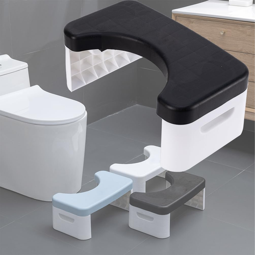 Folding Toilet Stool, Potty Step Stool, Bathroom Foldable Poop Stool Poop Stool