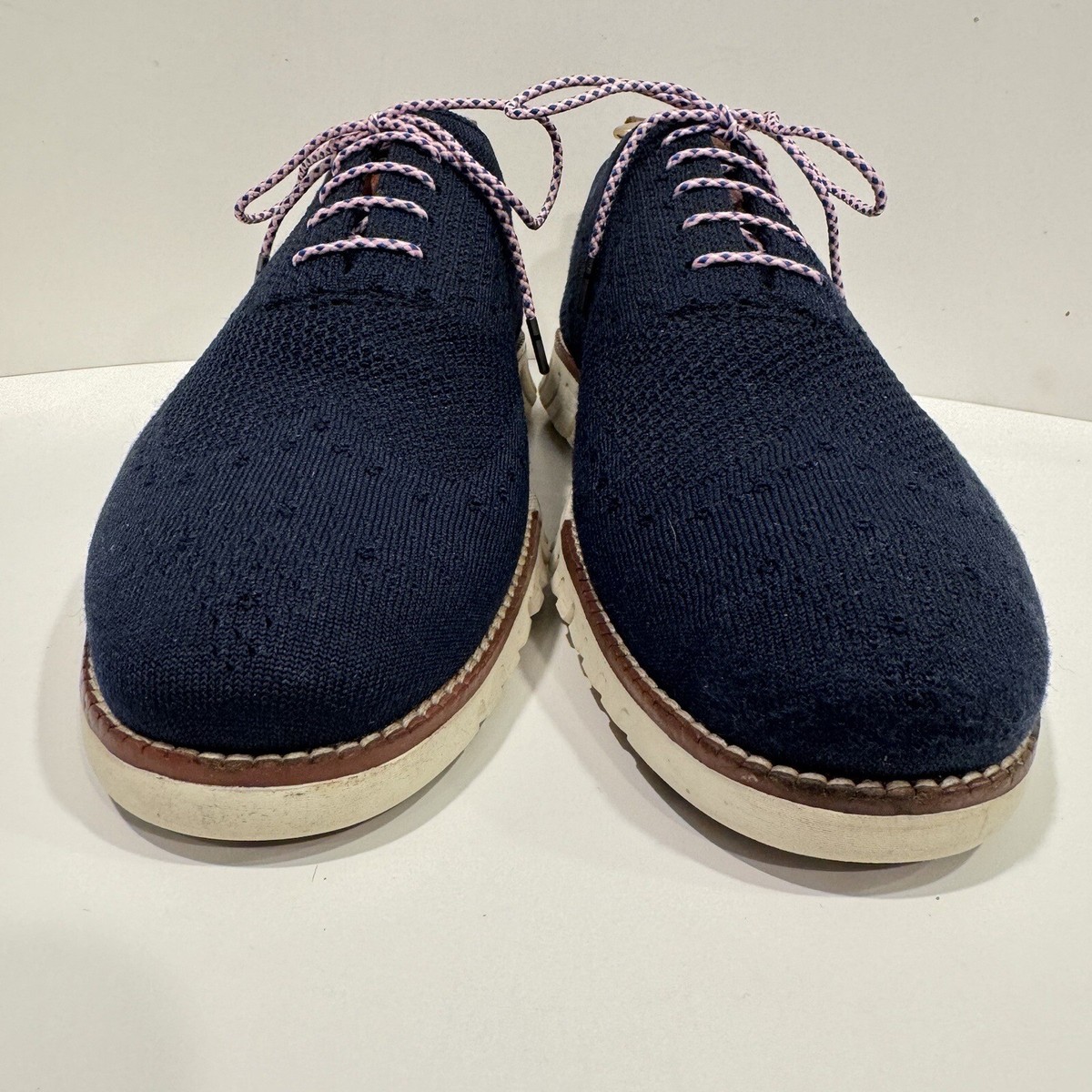 Cole Haan Zerogrand Wingtip Oxford Blue Marine Stitchlite Shoe