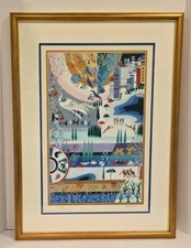 Raphael Abecassis , "Summer" 4 Seasons, Lithograph, Hand Signed/Numbered 150/150