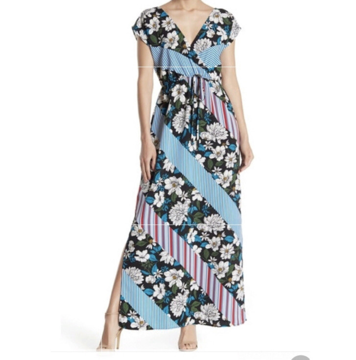 blue mini flowy dress Mimi Linen Mini Dress main image 1