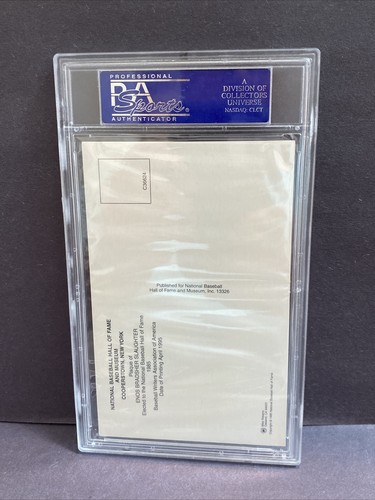 1964 Enos Slaughter Signed Auto Baseball Hall Of Fame HOF Plaque PSA DNA BB115 - Picture 8 of 10