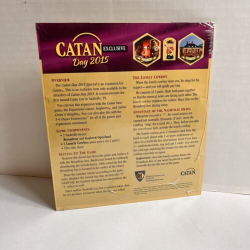 Catan Day 2015 Promo Espansione Mayfair Giochi Catan Convention Raro Sigillato Nuovo - Foto 2 di 2