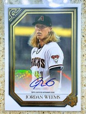 2021 Topps Gallery JORDAN WEEMS RC Rookie Auto Autograph Diamondbacks