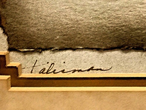 BEAUTIFUL VINTAGE COLLAGE SIGNED "AMANO" FRAMED - Picture 3 of 8