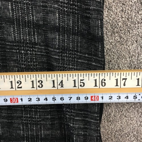Country Road dress size S grey check short sheath 3/4 sleeve v neck wool knit - Picture 12 of 19