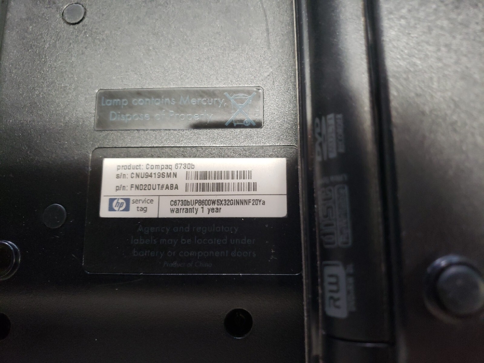 2 HP ProBook 6370B Intel duo core 2GB RAM NO Hard drive no international ship - Picture 11 of 17
