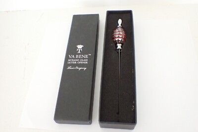 Va Bene Murano Glass Letter Opener Italy Original Box