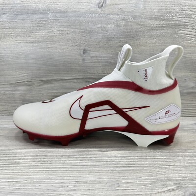Nike Alpha Menace Elite 3 White Red Football Cleats DM1792-100 Men\'s Nike Alpha Menace Elite 3 Red White Football Cleats DM1792  main image 4