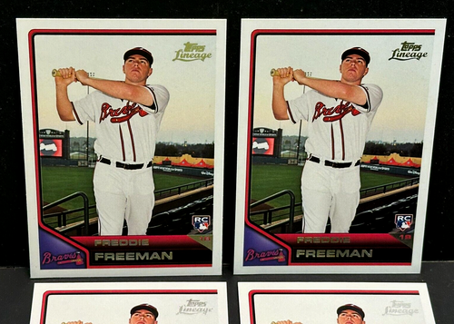 Lot ( 4x ) Freddie Freeman 2011 Topps Lineage RC Rookie #146 Atlanta Braves 🔥 - Picture 2 of 6