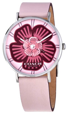 Coach 14503231 Perry Pink Floral Dial Pink Leather Strap  display picture 1