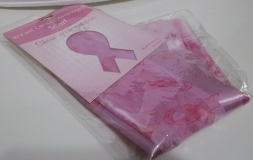 PINK BREAST CANCER AWARENESS Multi-Purpose SCARF HEADWEAR OR SASH - Picture 5 of 11