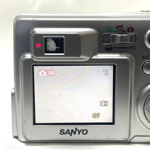 Sanyo Xacti DSC-S4 Digital Camera Silver AA Battery Powered Used Japan Tested - Picture 3 of 11