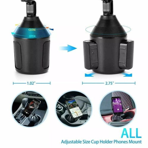 Universal 360° Adjustable Phone Mount Car Cup Holder Stand Cradle For Cell Phone - Picture 3 of 7
