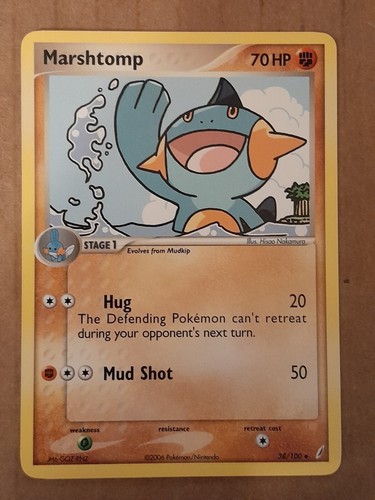Pokemon Marshtomp 38/100 Crystal Guardians NM-Mint Siehe Bilder - Bild 1 von 2