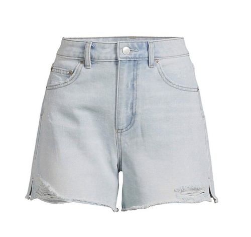 No Boundaries Juniors' High Rise Denim Shorts distressed light wash size 9 - Picture 3 of 12