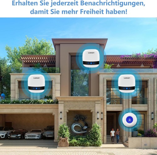 Notrufknopf für Senioren Notruf Alarm Knopf Kabellose Hausnotruf Senioren SOS... - Bild 5 von 8