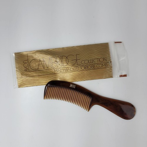 Vintage 1983 Avon Mini Handled Tortoise Comb Cambridge Collection 6.5" - Picture 6 of 15