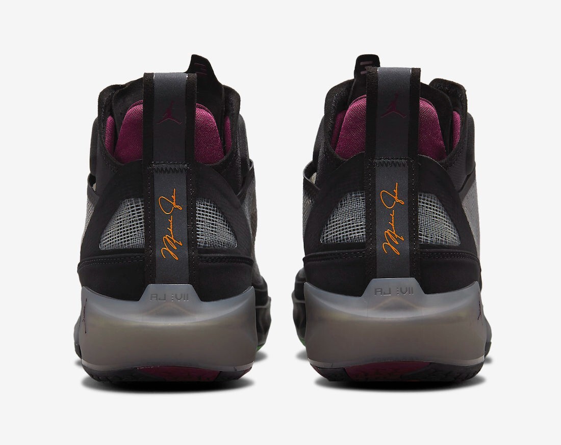Nike Air Jordan XXXVII 37 Bordeaux Red Black Grey Yellow