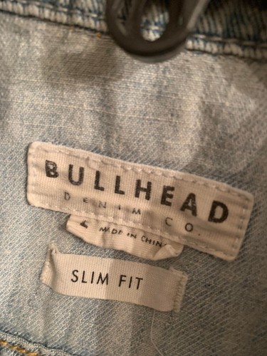 EUC Bullhead Denim Company Denim Vest with stars and Stripes size Large - Picture 3 of 4