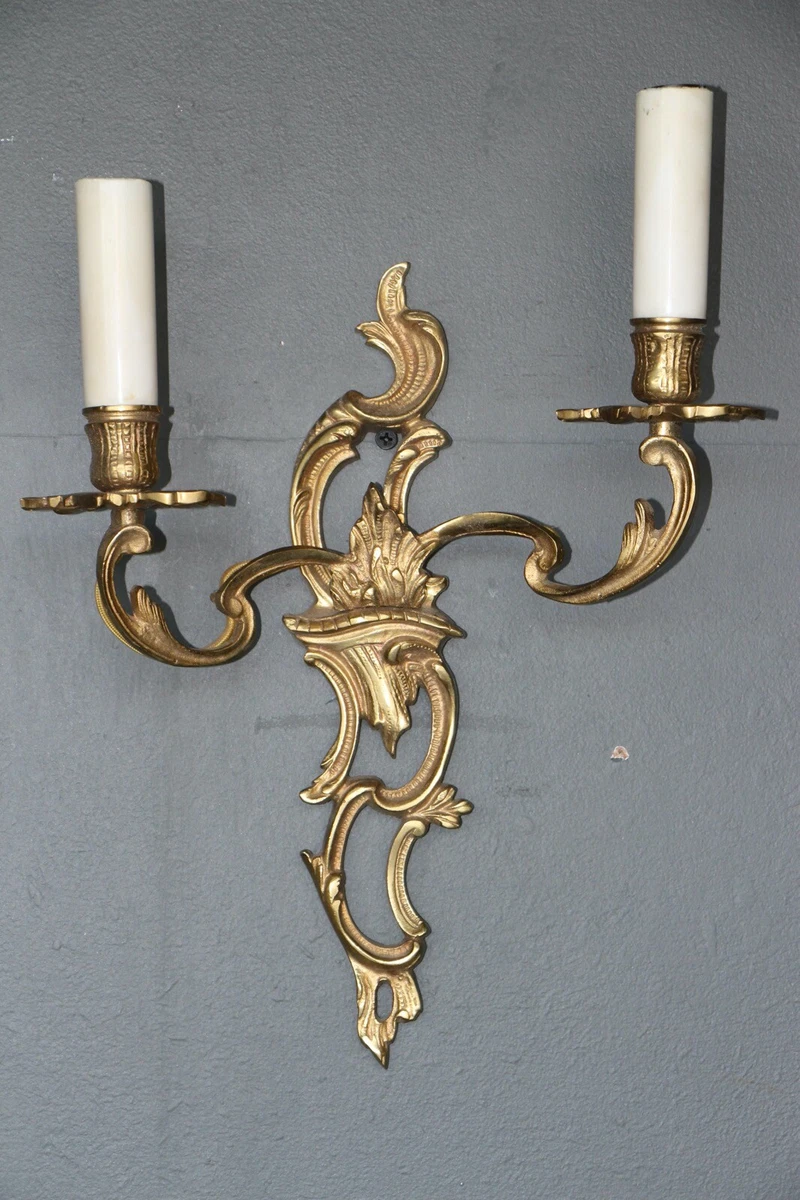 Antique brass 2024 candle wall lights