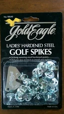 NEW package of 24 Gold Eagle 90640 Ladies Hardened Steel metal Golf Shoe Spikes