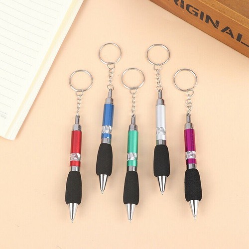 1pc keychain Pen Office Supplies Lanyard Pen School Chain Key Ring Belt Clip - Picture 11 of 11