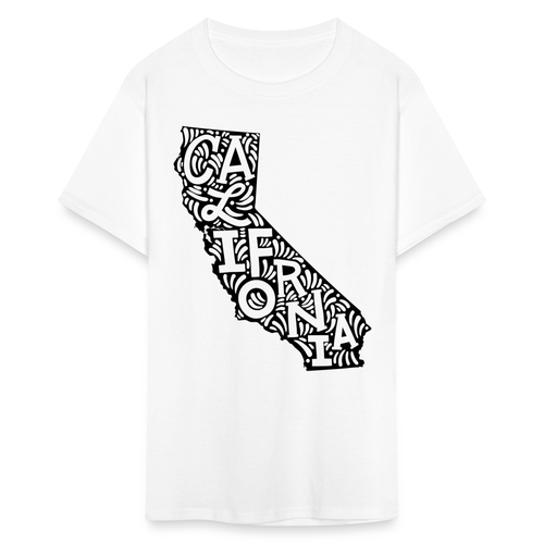 California Map Shirt Republic Street Urban Graphic Art T-Shirt - Picture 91 of 103