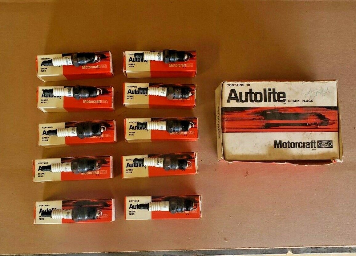 Autolite Spark Plugs AF42 C9ZZ-12405-B Motorcraft Ford Contains 10 in Set
