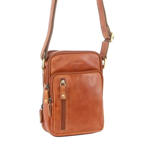 Pierre Cardin Men's Rustic Genuine Italian Leather Crossbody Bag – PC3129 - Picture 20 of 21
