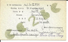 QSL  1948 Coquimbo   Chile  radio card