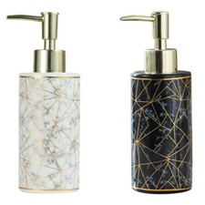 300ML Stylish Marble Ceramic Lotion Shampoo Liquid Soap Dispenser Pump Bottle