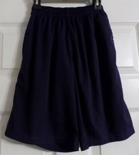 Boy's Navy Blue HEAD Polyester Shorts Size L Or 8 Pull On Elastic Waist