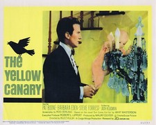 THE YELLOW CANARY Original Lobby Card 3 Pat Boone Barbara Eden Jack Klugman