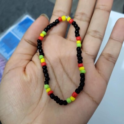 Maßgeschneidert Handgefertigt Jamaikanische Flagge Samen Perlen Armband