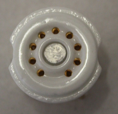 SOC912G B9A PCB Keramikfassung mit Goldstiften 100 Stück NOS Röhrenventil - Bild 1 von 2