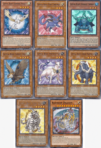 Yugioh Complete Crystal Beast Deck Rainbow Dragon Crystal Bond Rainbow Bonus Ebay