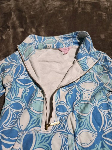 Lilly Pulitzer Pastel Half-Zip Skipper Popover Pullover Style 33261 Size XS - Picture 9 of 11
