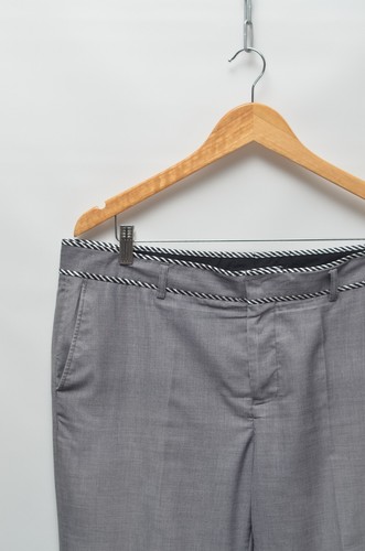 Dior Luxury Men's Grey Wool Trousers Size 56 Made in Italy - Picture 3 of 12